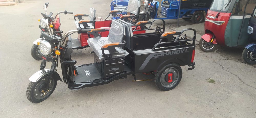 Трицикл вантажо-пасажирський Corso HARDY 1200W, 60V/38Ah