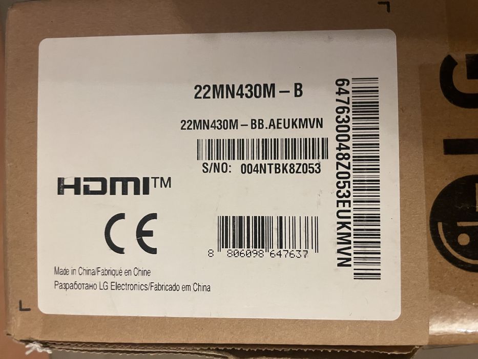 Vendo monitor de computador LG NOVO