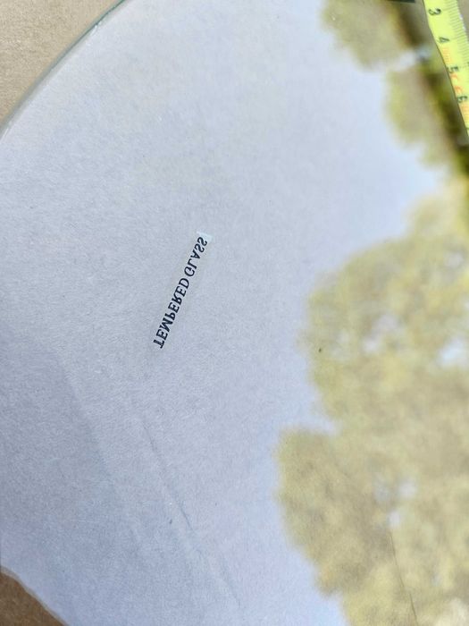 Koło z szkła hartowanego szlifowane kółko na stolik tempered glass