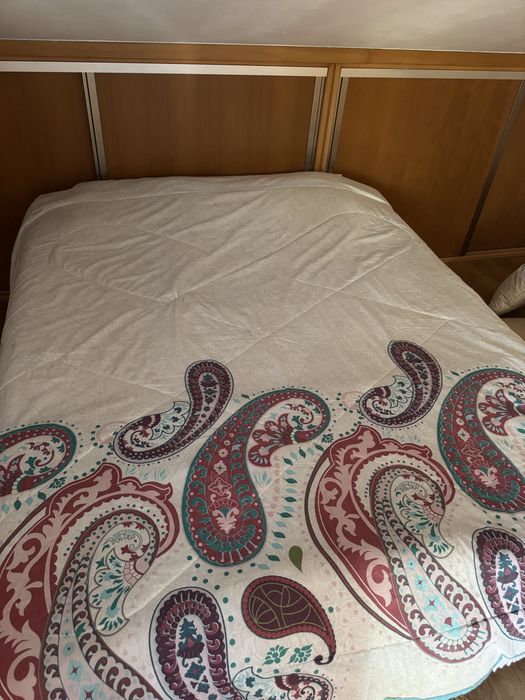 Edredon floral com dois lados