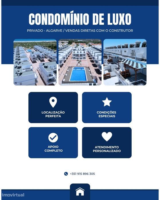 Condomínio Pés na Água T0 e T1 Duplex, na Praia da Lota, Algarve