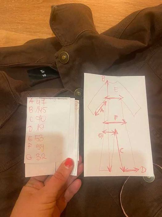 Kombinezon brazowy kawa cargo kieszenie jeans m l 38 40
