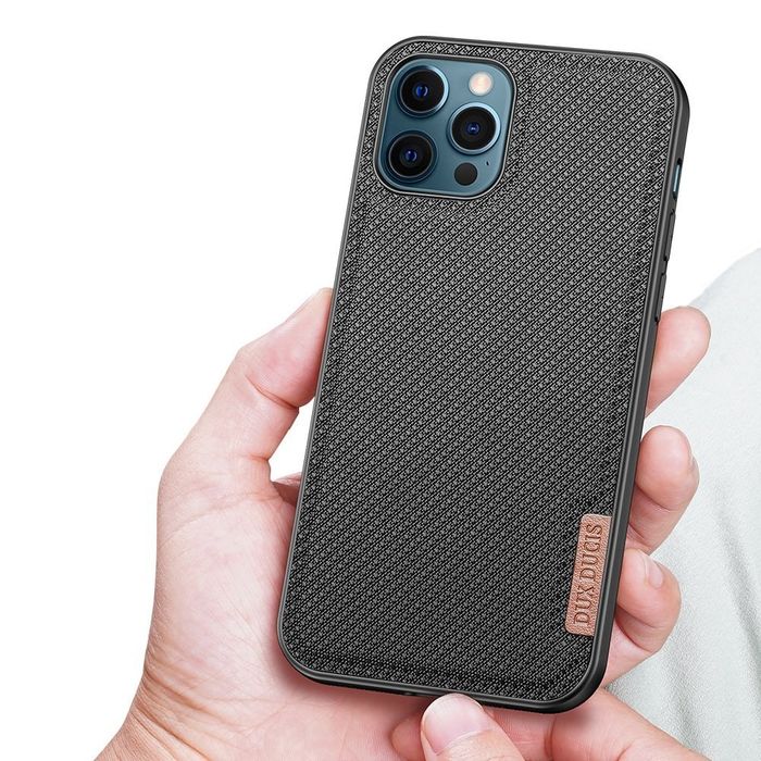 Etui Fino Dux Ducis Nylonowe Pokrycie Do Iphone 12 Pro Max Czarny