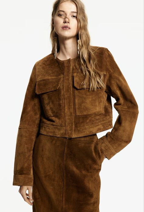 Куртка жіноча замшева h&m, s-m, нова