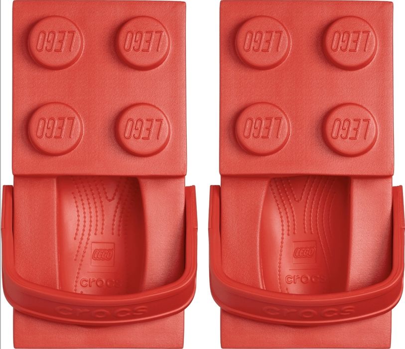 Chodaki klapki buty CROCS ze wzorem klocka LEGO rozm. 43/44