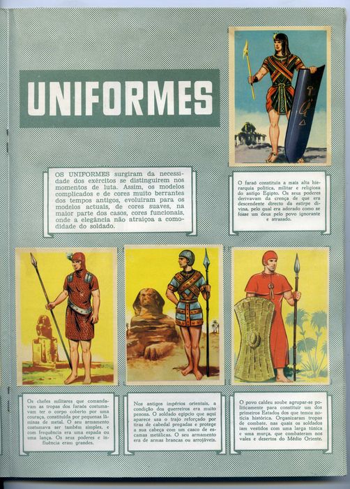 COLEÇÃO DE CROMOS "Bandeiras e Uniformes" - Antiga