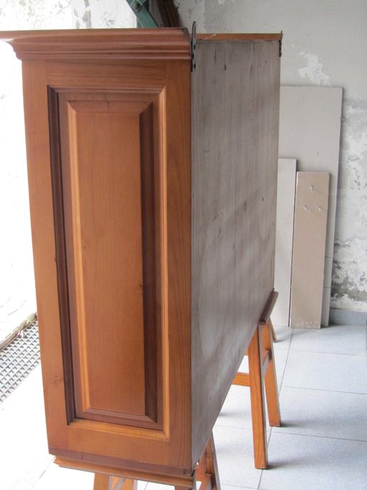 Móvel WC  em madeira maciça c/oferta de estante de canto e acessórios