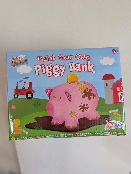 Skarbonka świnka do pokolorowania!