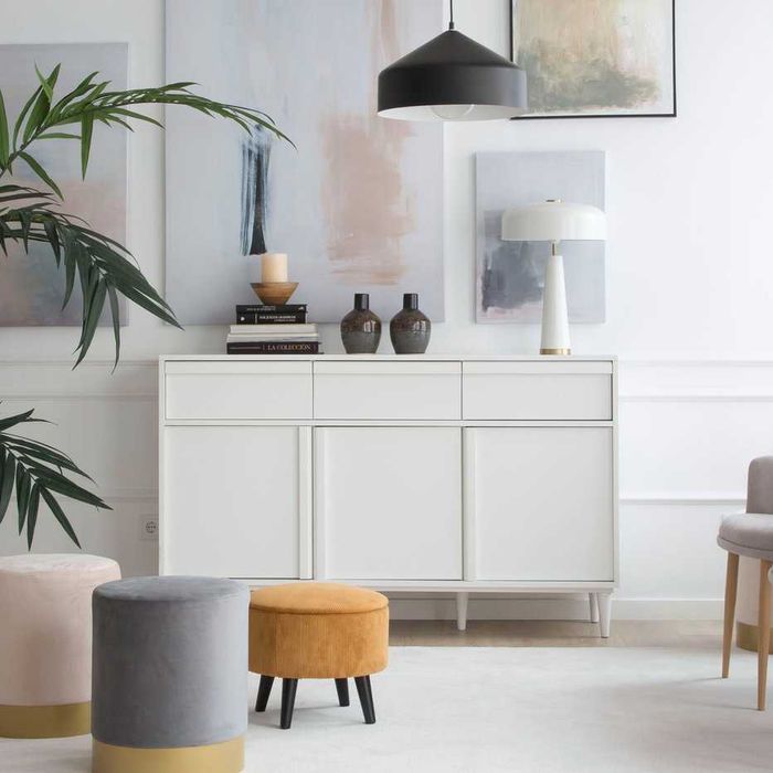 Aparador Lacado Branco – Margot Banak (Novo)