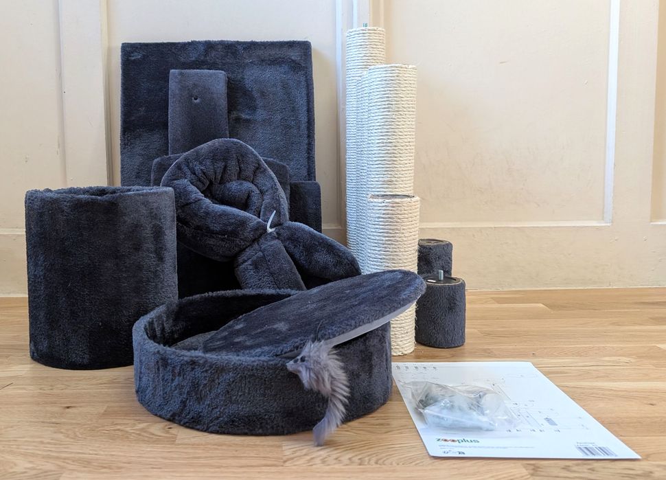 Penelope Drapak dla Kota Ciemnoszary 55x40x116cm ŚREDNIEJ WIELKOŚCI OT