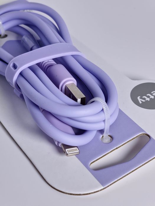 Setty Kabel USB-A do Lightning 1,5m 2,1A fioletowy | rG1