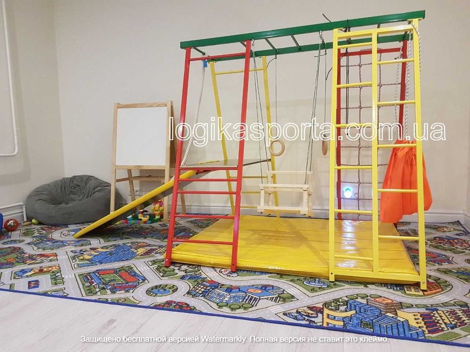 Детский спортивный комплекс для двора и дома, качели, горка, площадка