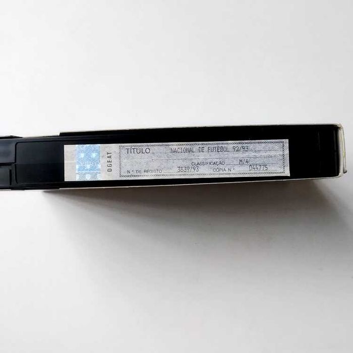 Cassetes VHS do Campeonato Nacional de Futebol 92 a 98