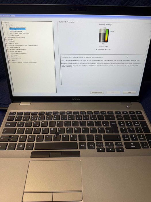 Dell Precision 3551 i9-10885H| 32Gb DDR4| SSD 240 GB/ P620 4GB
