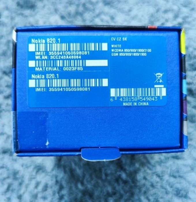 Oryginalne Pudełko Nokia Lumia 820 + Instrukcje i Gwarancja PL (BOX)