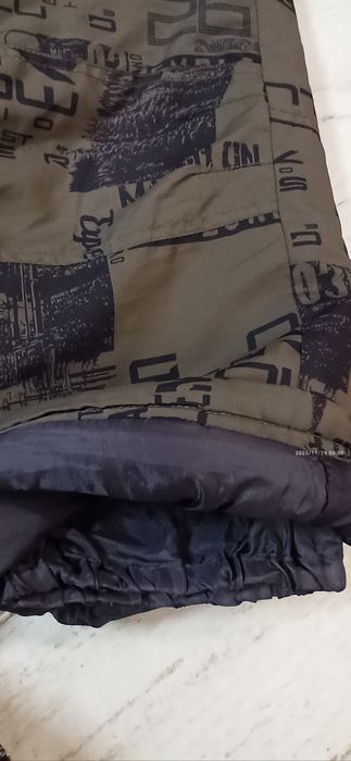 Ciepłe zimowe spodnie na szelkach 116 dla chłopca