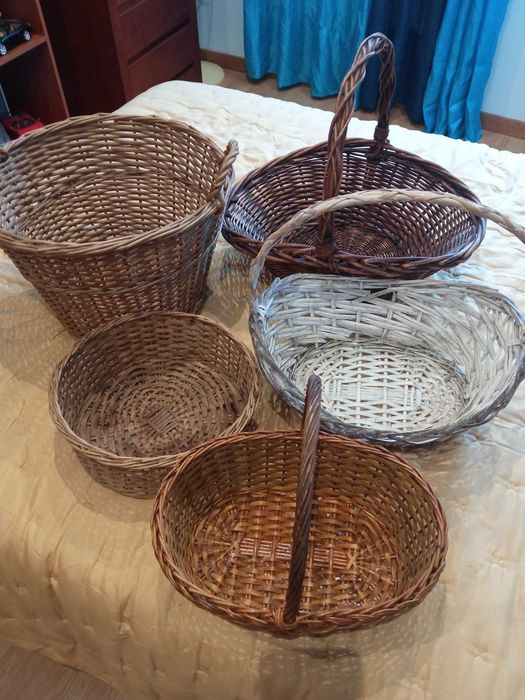 cestos em vime para decoração