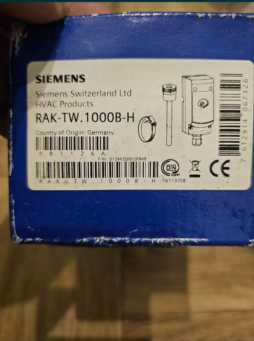 Siemens Termostat zanurzeniowy/przylgowy