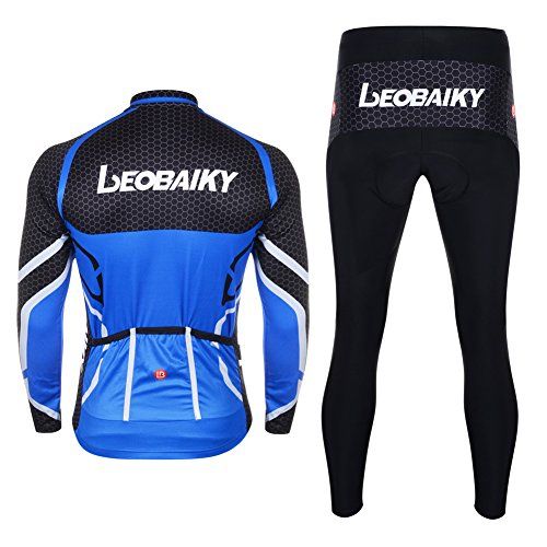 Komplet kolarski męski długi rękaw spodnie akcesoria EU M