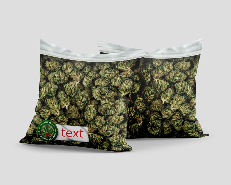 Подушка "єКоноплі" (пакет канабісу 40х40 см. принт).