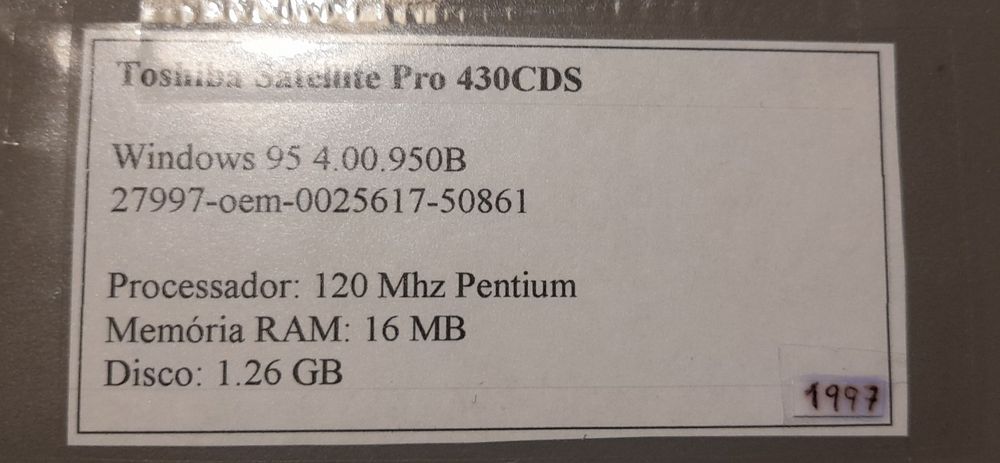 Toshiba satellite pro 430CDS