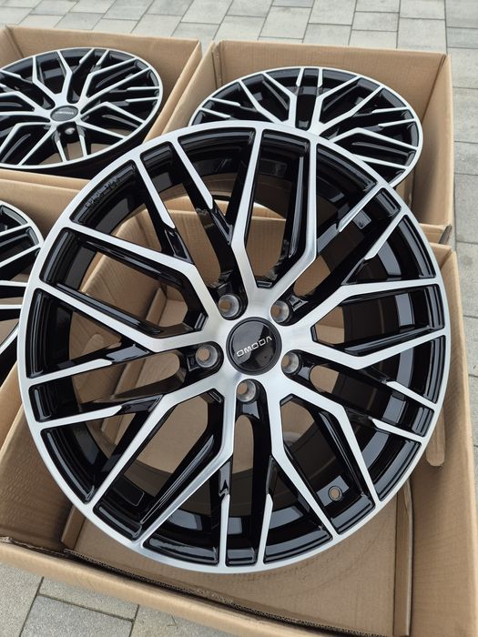 #RS4 Alufelgi R18 5x108 OMODA JAECOO Nowe Czarne TPMS śruby