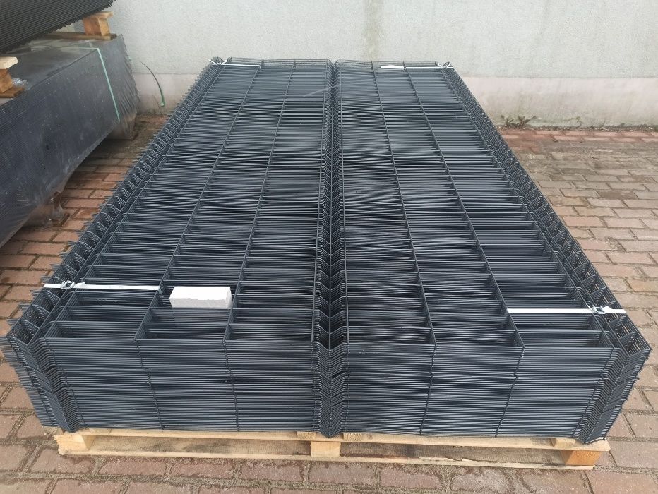 PANEL 3D H123cm fi 4mm ANTRACYT, panel ogrodzeniowy 4mm