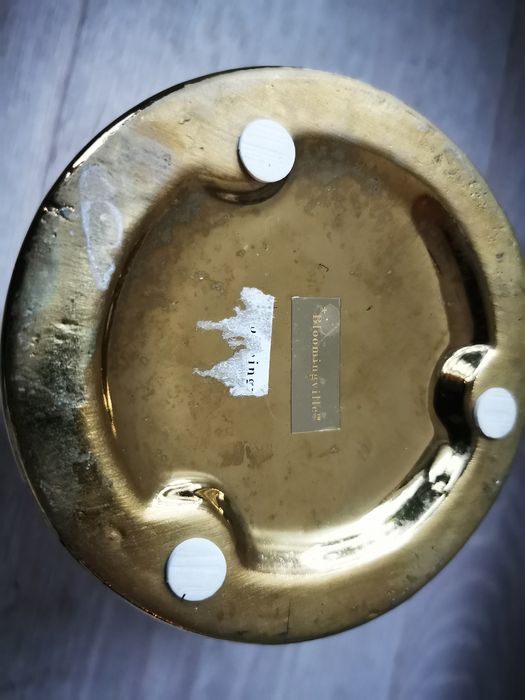 Bloomingville zloty pojemnik ceramiczny