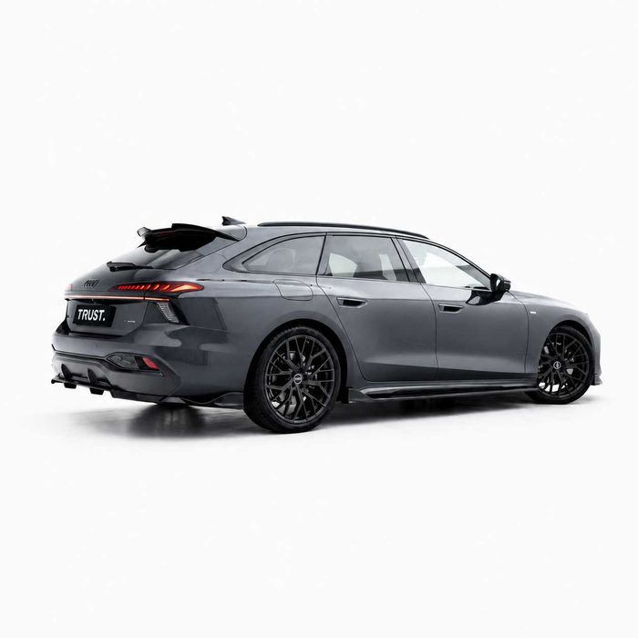 WYNAJEM BEZ LIMITU KM! Audi A6 RS6 LOOK Avant C9 2.0 TDI quattro S-LINE Daytona Grey| 240 KM | Maxton, HAK Matrix LED | WYNAJEM długoterminowy