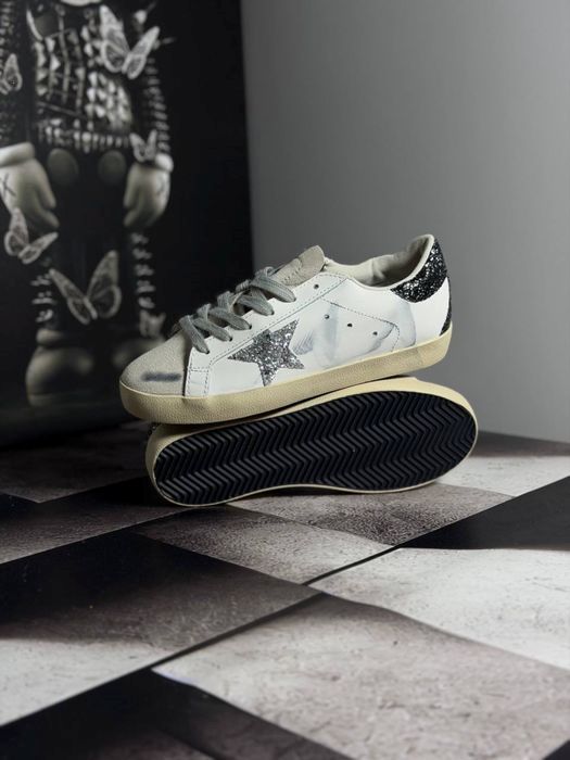 Оригінал Golden Goose Superstar білі нові Італія шкіра жіночі кеди