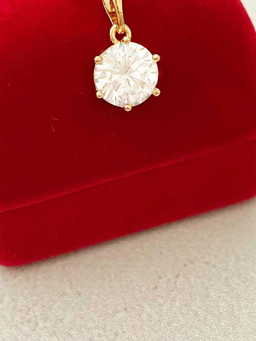 Позолоченная Цепочка "Змейка" + Кулон . Позолота. Позолочений Ланцюжок