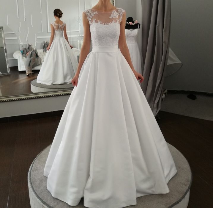 Suknia ślubna biała xs 34