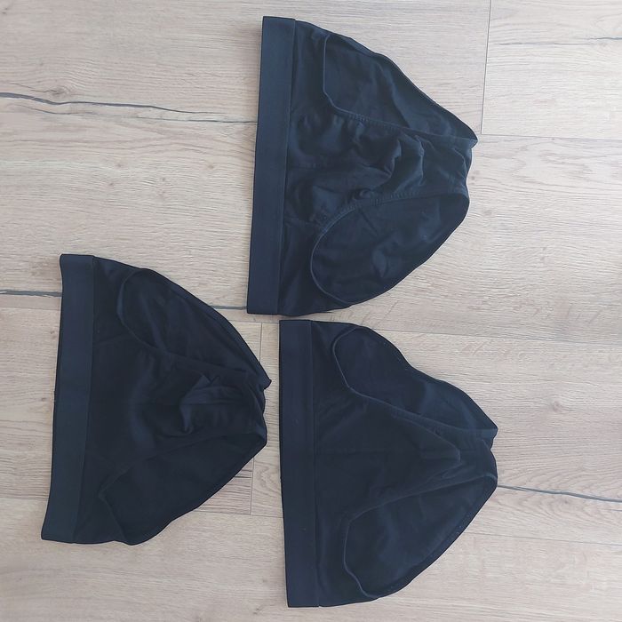 Majtki slipy r.M czarne 3 pary h&m  bdb jak nowe