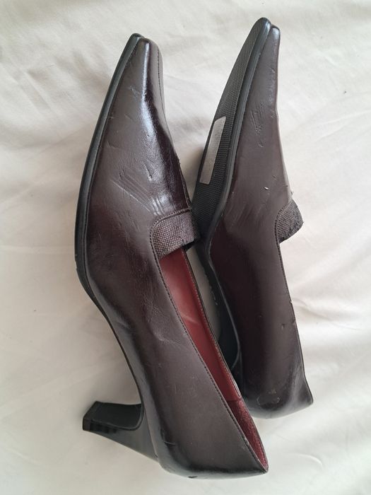 Czółenka damskie ciemy brąz rozmiar 6