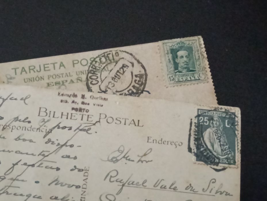 Dois belos postais antigos, anos 20