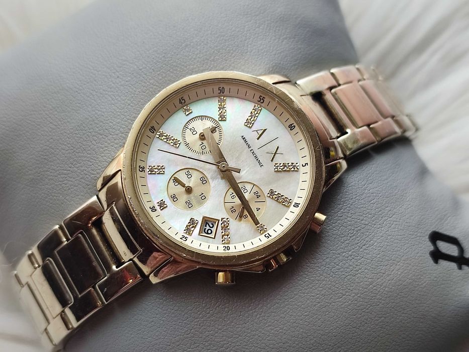 Relógio Armani Exchange AX Dourado – Original