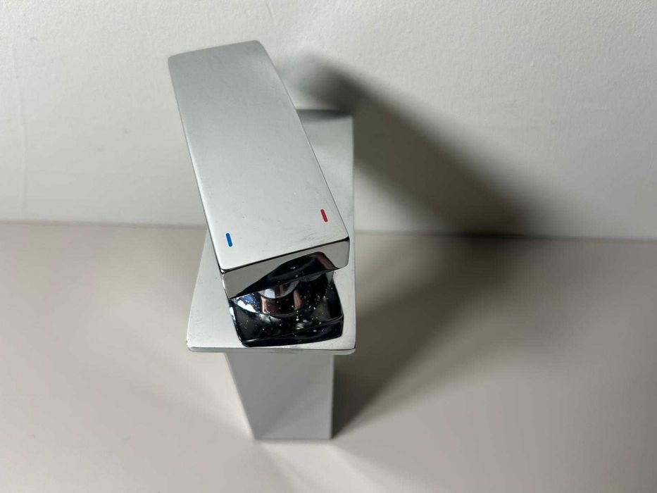 Auralum bateria umywalkowa wodospad chrom stal inox