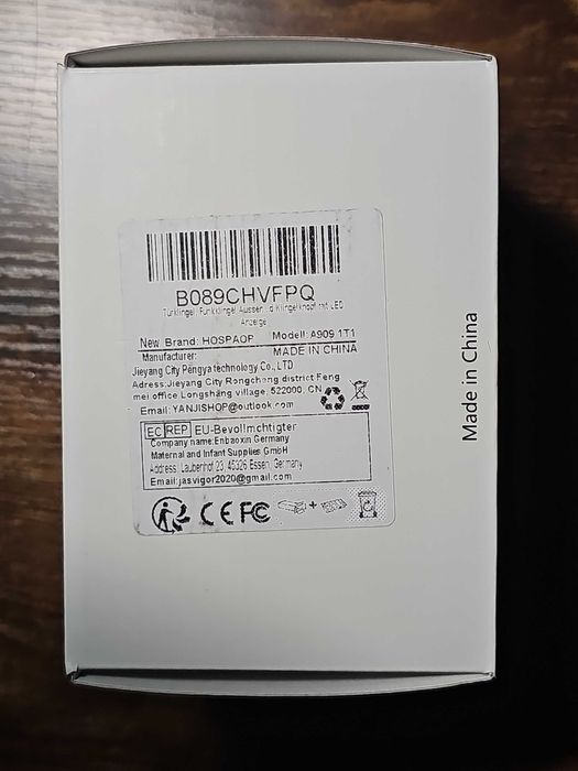 HOSPAOP
Bezprzewodowy dzwonek do drzwi, wodoodporny, zewnętrzny, 300m