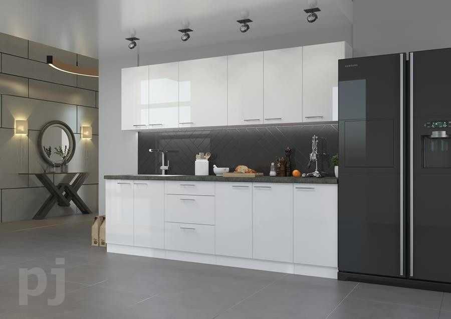 Kuchnia Lina - biały połysk / własna konfiguracja