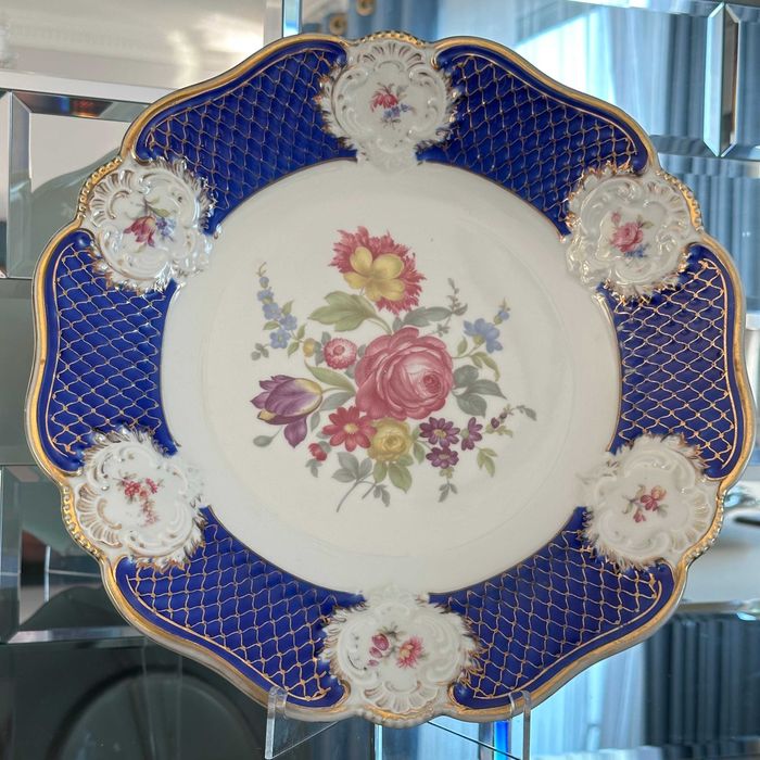 Patera porcelanowa z kobaltem – Rosenthal