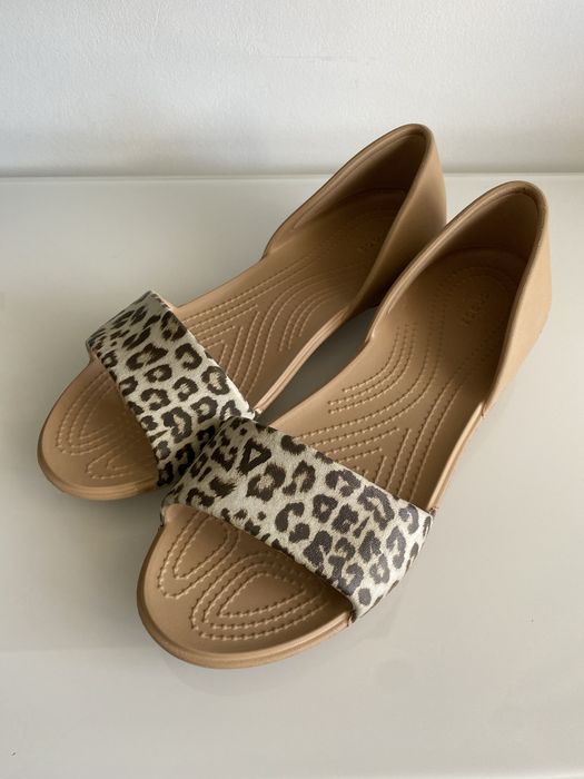 Nowe sandały Crocs Lina Graphic Dorsay r. 39/40 W9 panterka
