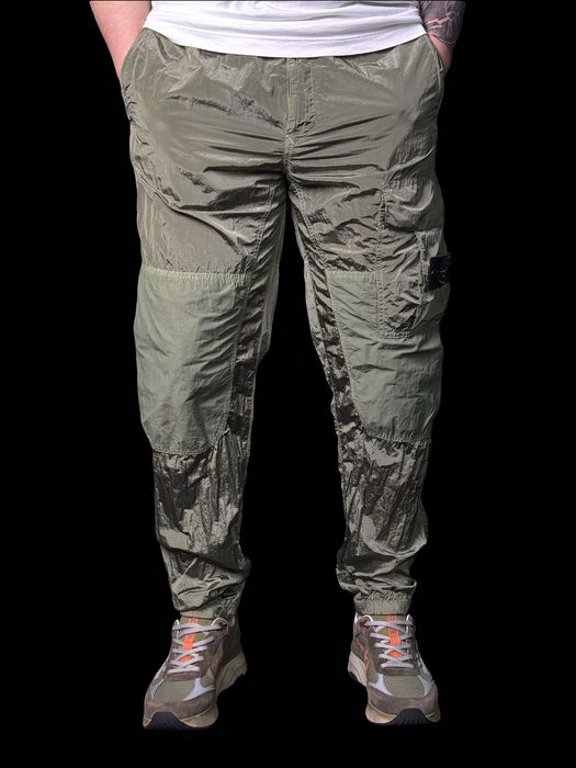 TRITON BASIC CARGO　STONE　M Stone island nylon metal ripstop cargo pants оригинал: 13 200 грн