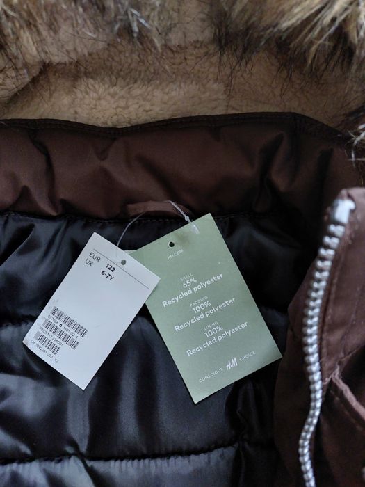 Зимова куртка,парка H&M 122р.