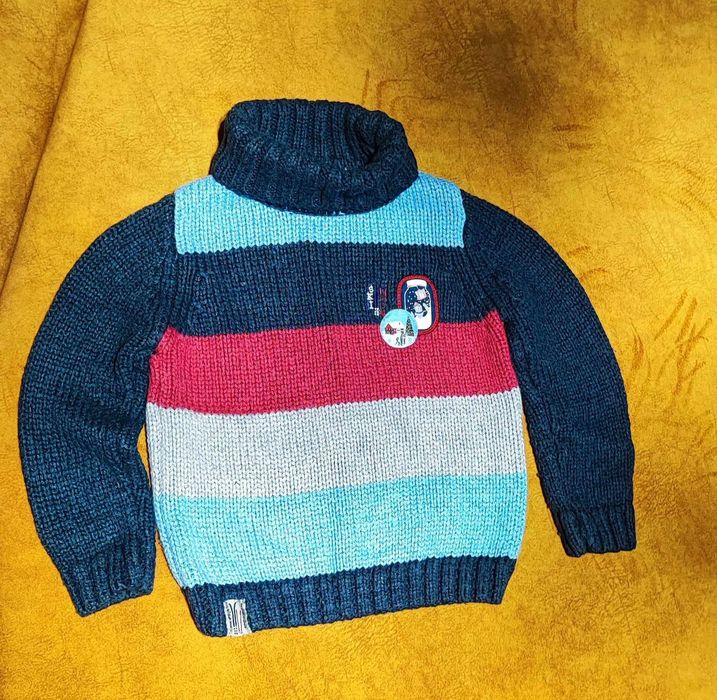 Sweter golfik jesienno zimowy 104 ciepły Sergent Major