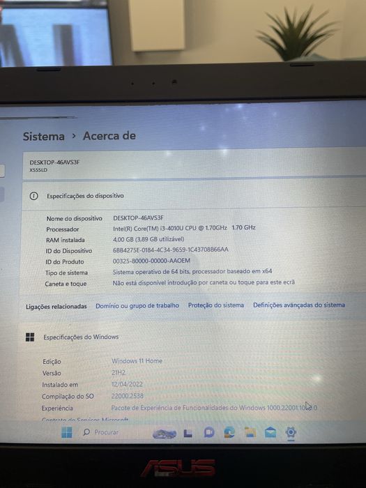 Portatil ASUS X555LD