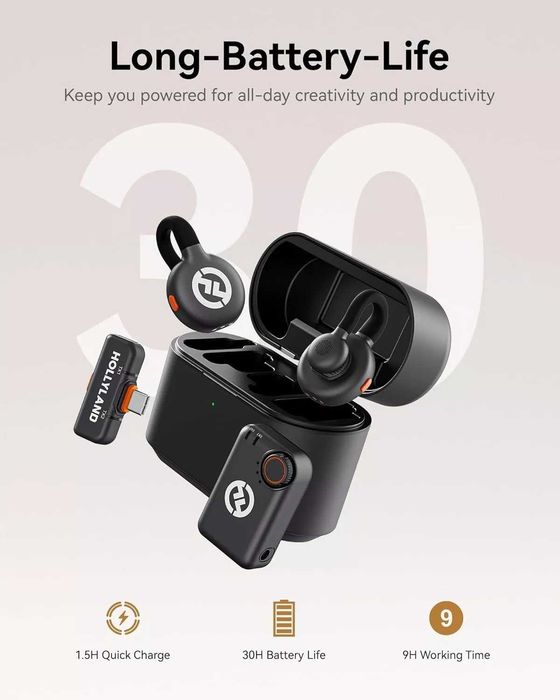 Бездротовий петличний мікрофон Hollyland Lark M2S Combo