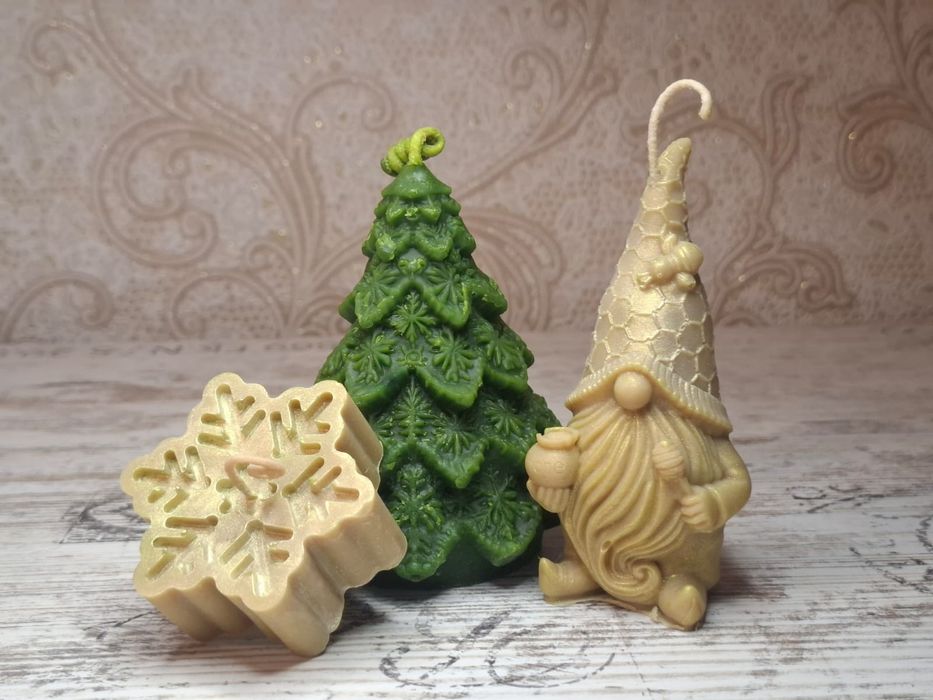 ДДекоративні свічки з натурального воску