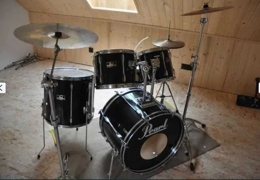 PEARL EXPORT+talerze Paiste-kompletna, nastrojona gotowa do gry!