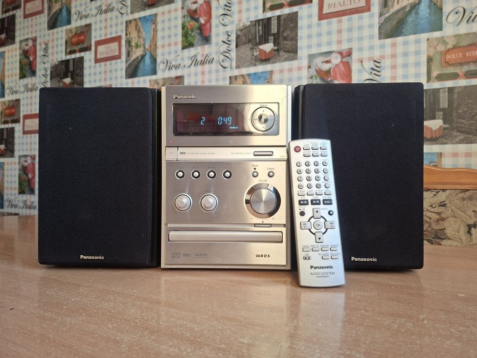 Аудиосистема Panasonic SA-PMX3,2×80 Вт,FM/CD/MP3/USB,пульт ДУ,гарантия
