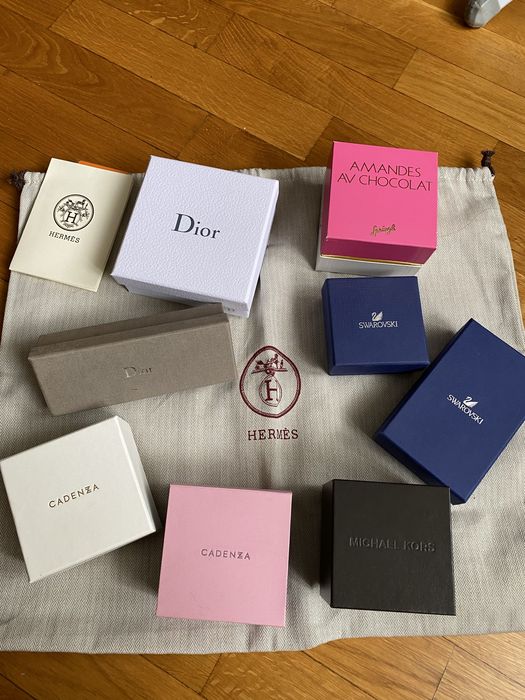 Коробочки Dior, Michael kors, Swarovski, Hermes, Cadenza,